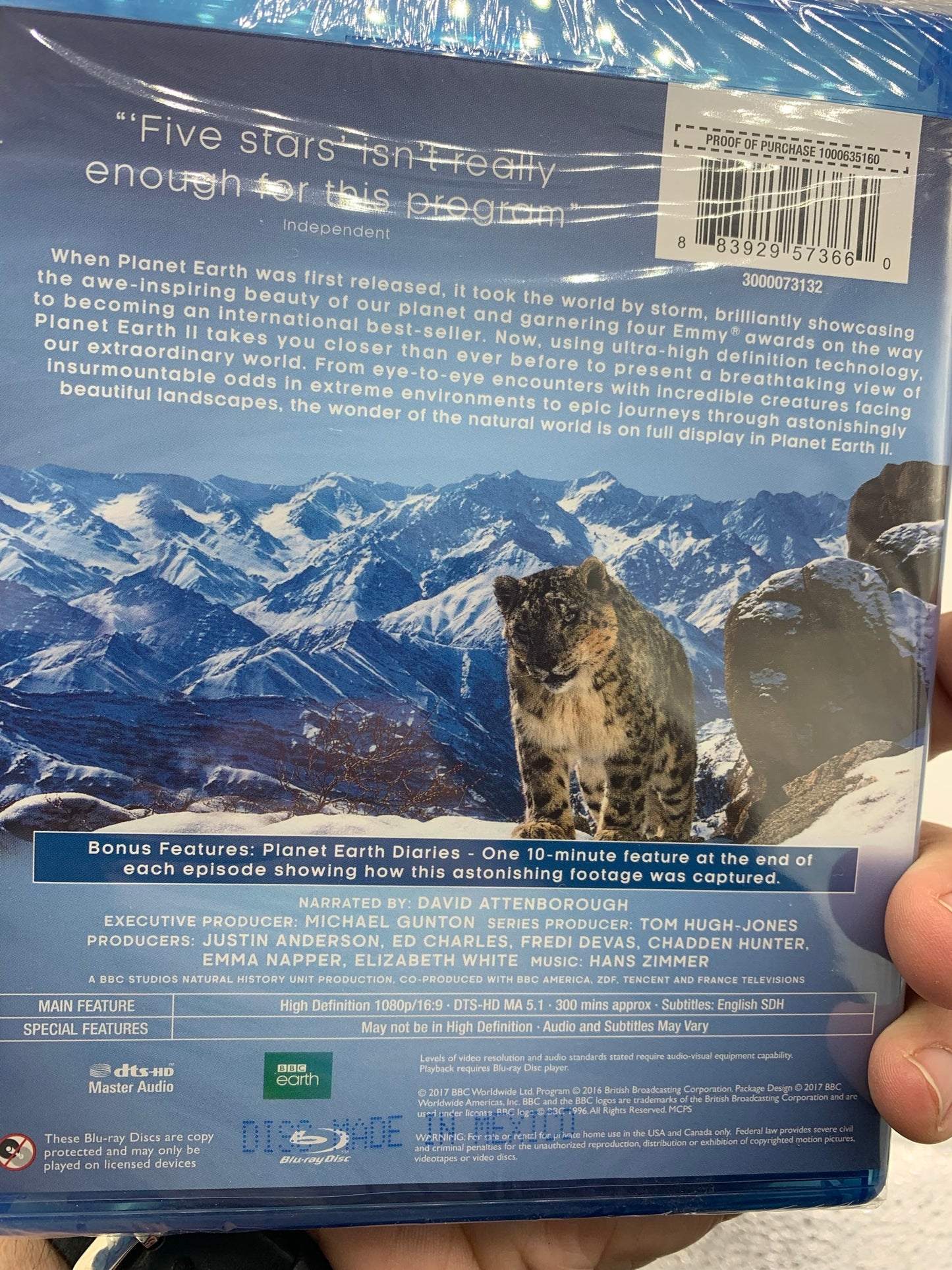 Planet Earth II (Blu-ray, 2017, 2-Disc Set) Brand New Sealed!!