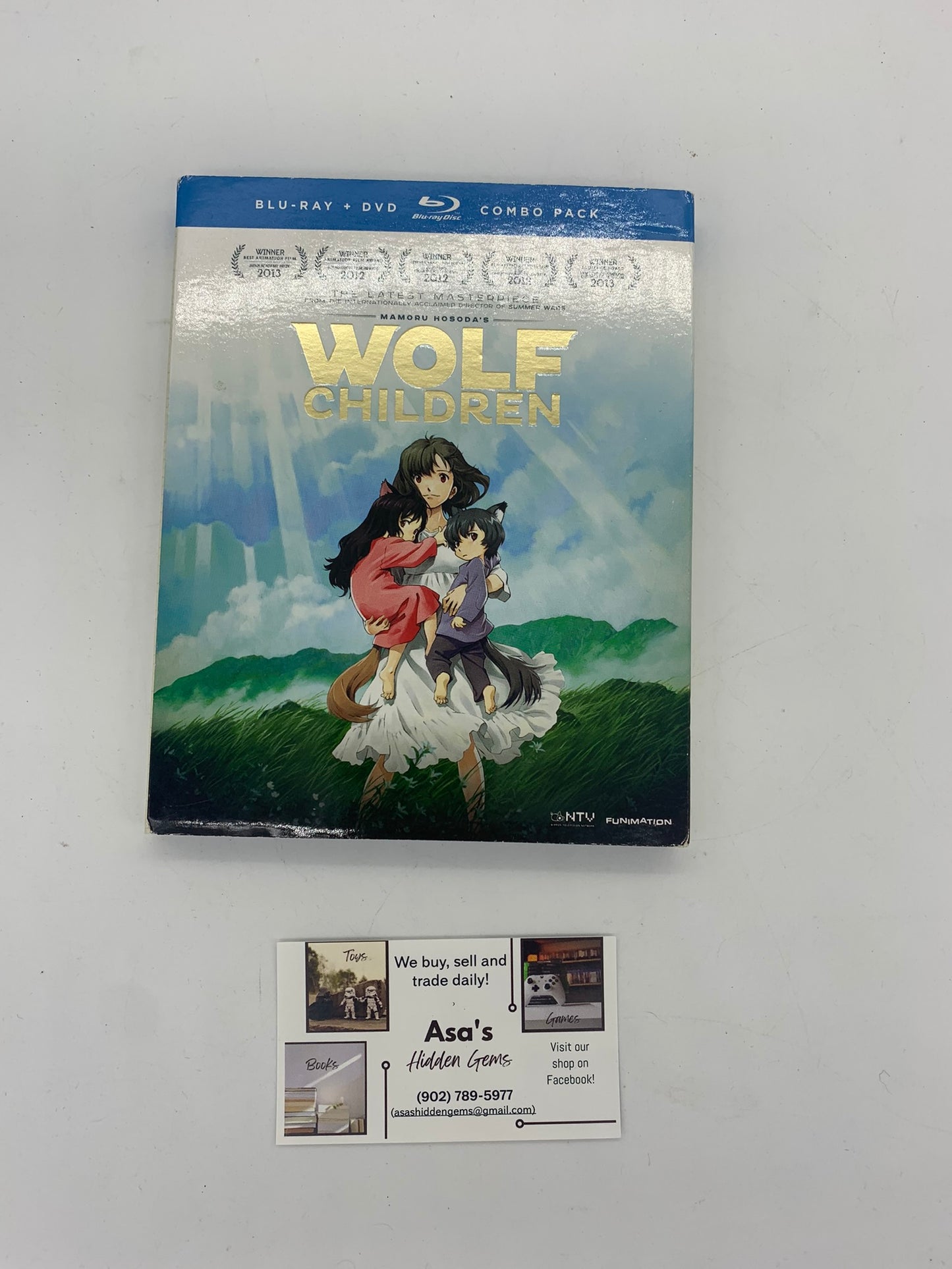 Wolf Children (Blu-ray/DVD Combo,Funimation) Anime - w/ slipcover