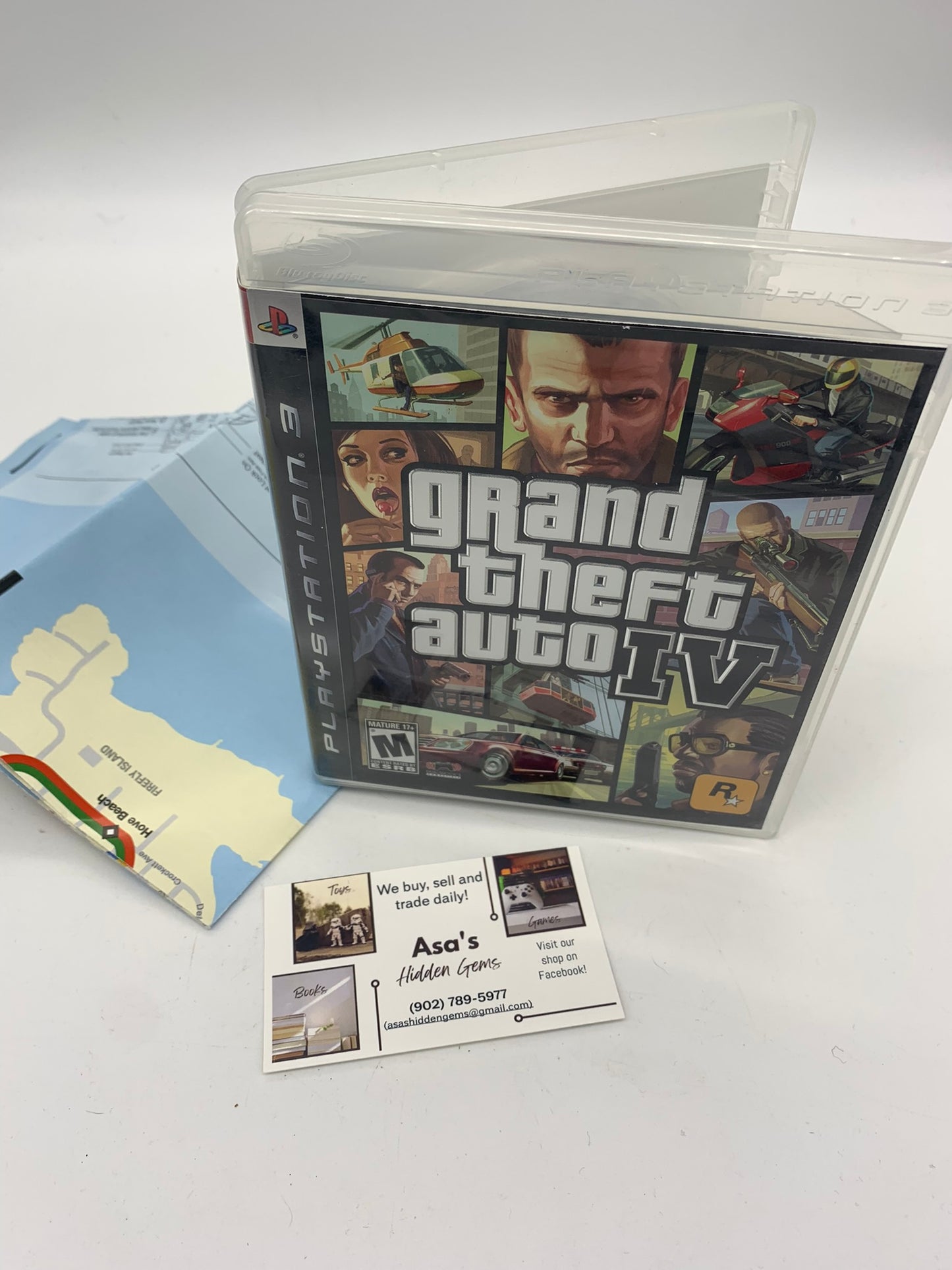 Grand Theft Auto IV PS3 (Sony PlayStation 3) & Map