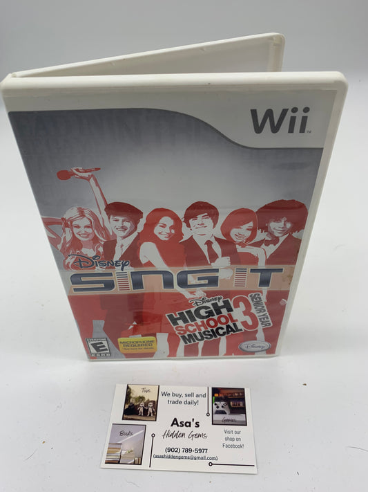 Disney Sing It High School Musical 3 Senior Year Nintendo Wii Video Game 2009