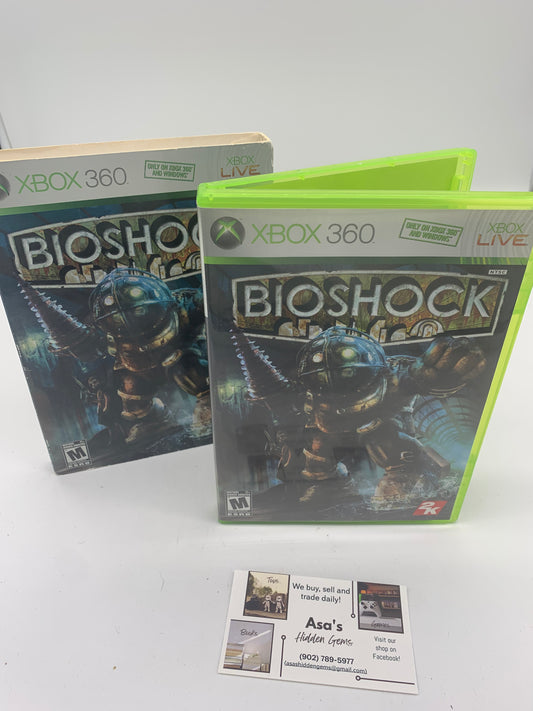 BioShock (Microsoft Xbox 360, 2007) with Game Sleeve