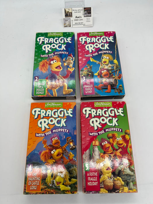 Fraggle Rock with the Muppets 1993 Jim Henson Production [VHS] - [Lot of 4 VHS]